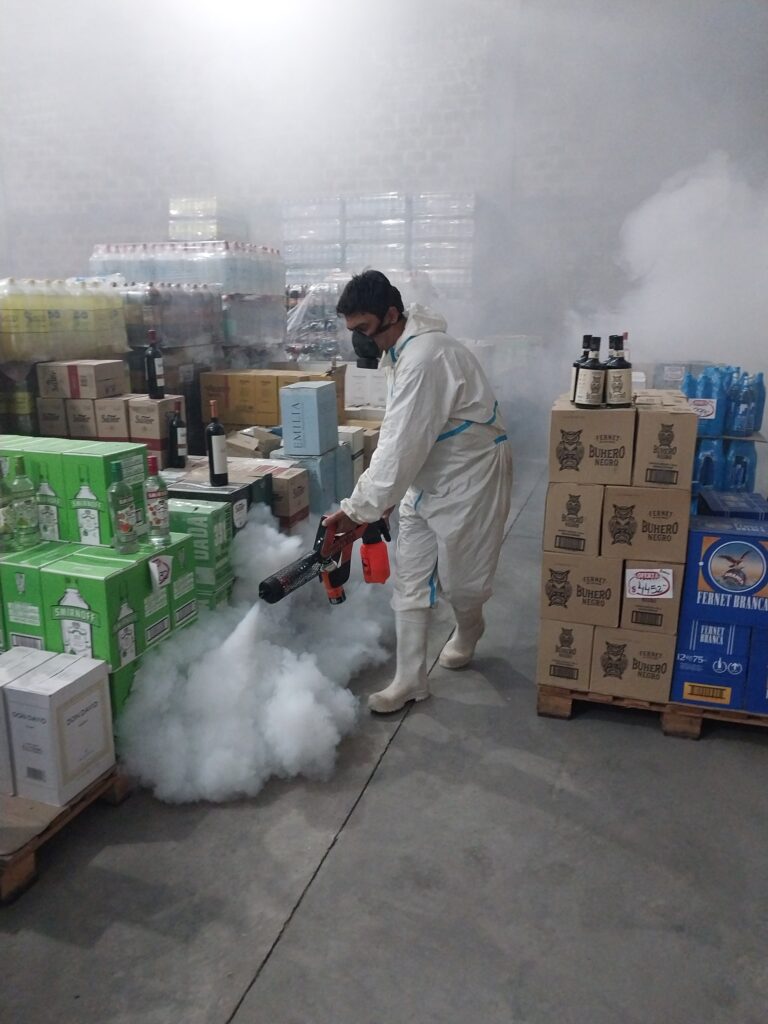 fumigación comercial